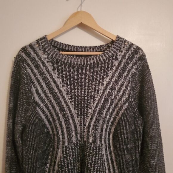 Mossimo Pullover Black/Gray Knit Sweater Size XXL - Picture 4 of 8